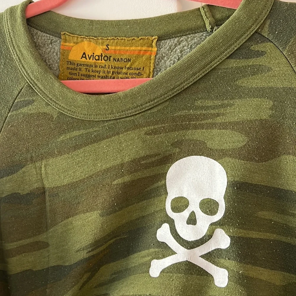 Aviator Nation Soul cycle crewneck sweatshirt size small - Picture 3 of 4